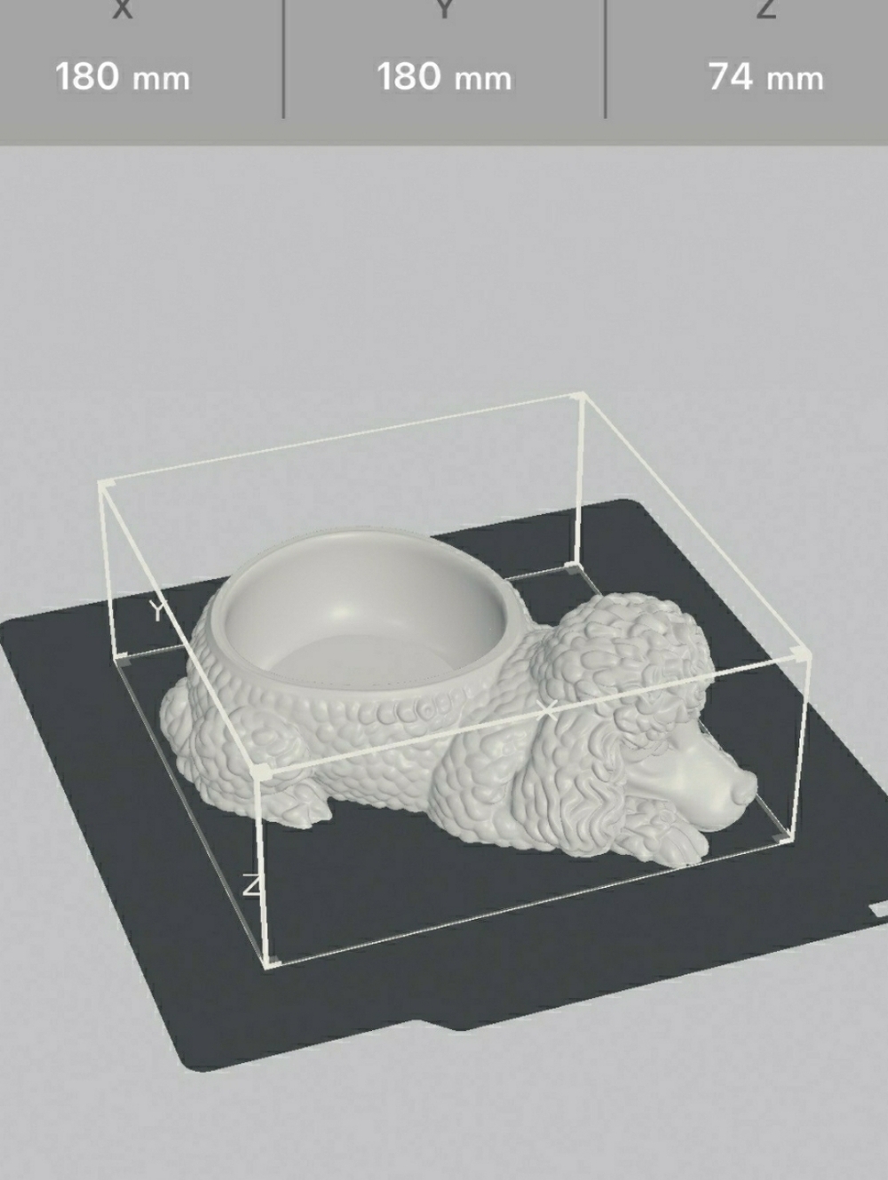Hand Crafted Black, White, Beige, Brown Poodle Trinket Dish Or Bowl (Choose One) - Picture 3 of 4